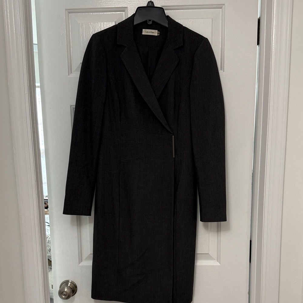 Calvin Klein Women's Charcoal Blazer Jacket